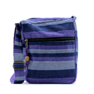 Large Nepal Sling Bag (Adjustable Strap) - Deep Sea Blues